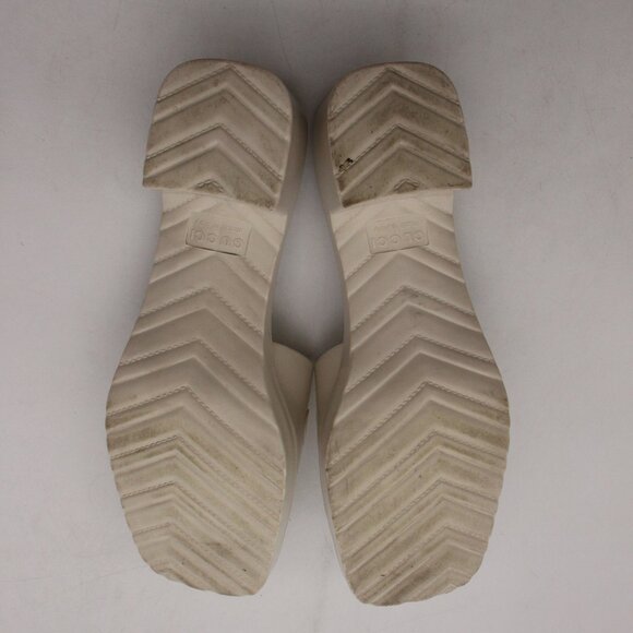 Gucci Platform 20/60mm Women's Size EU 41 Rubber Slide Sandals White Italy - Picture 7 of 11
